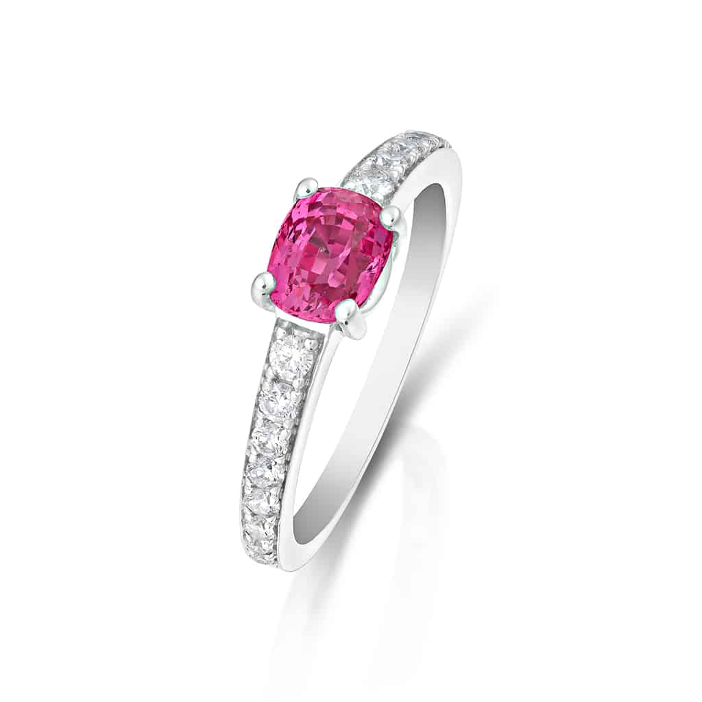 1.14 Carat Pink Spinel Ring