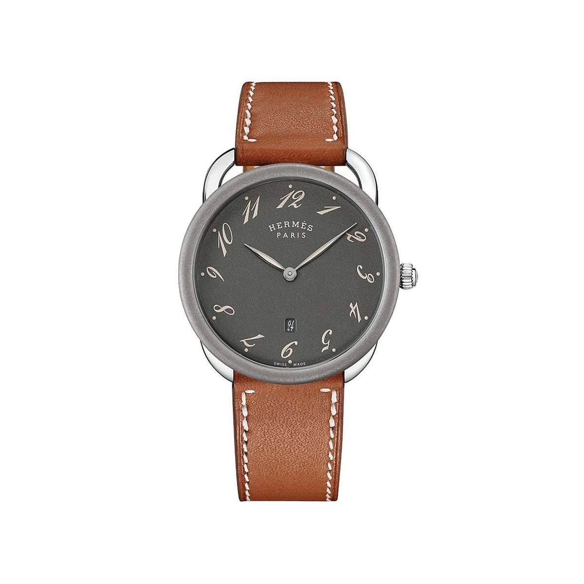 HERMES ゴールド ARCEAU 電池式 Hermes Arceau Midsize Unisex Bracelet Watch - 18K Gold