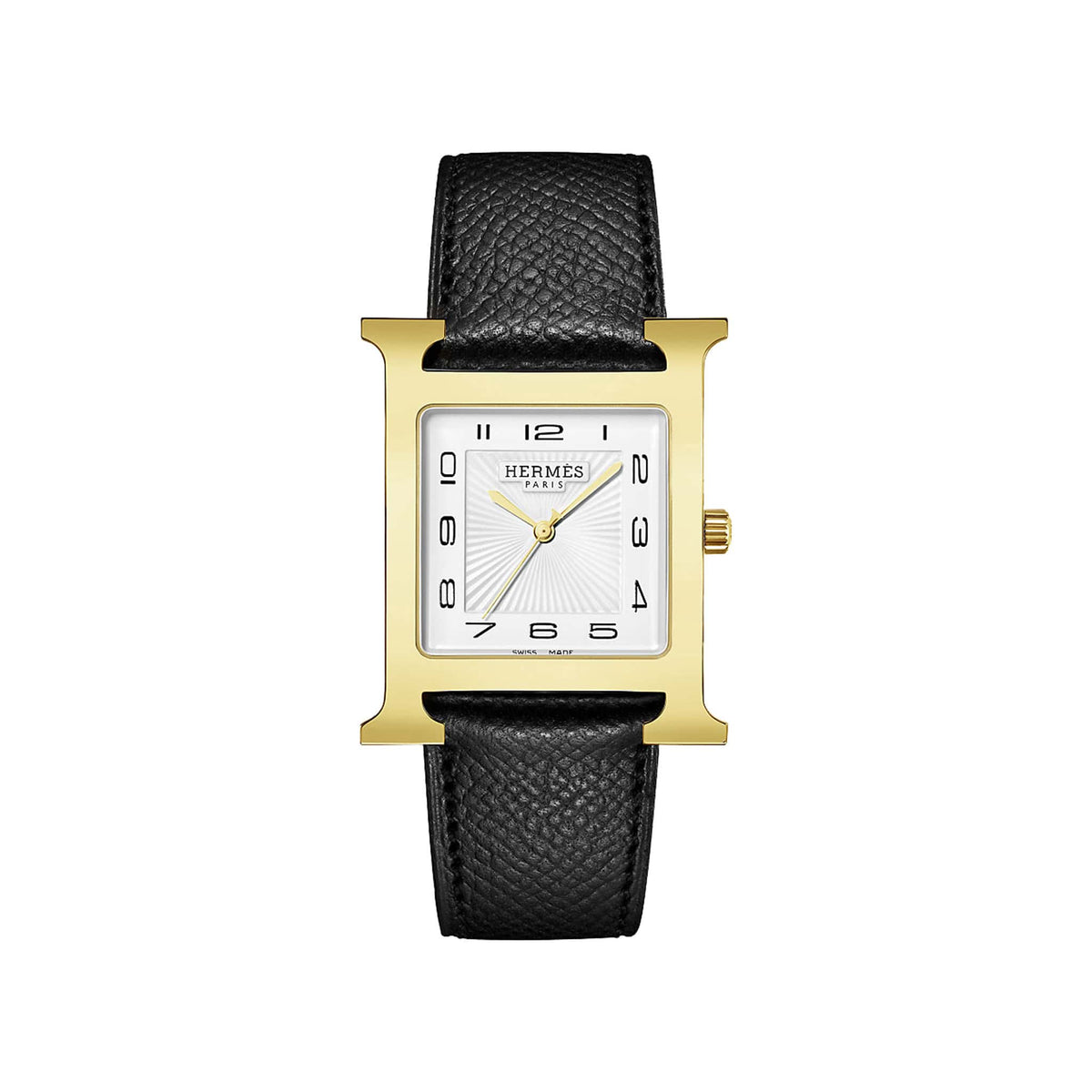 Hermes gold with gold hardware watch heure H Hermes Heure H PM Watch in Gold (Brand New)– ORANGEPORTER main image 3