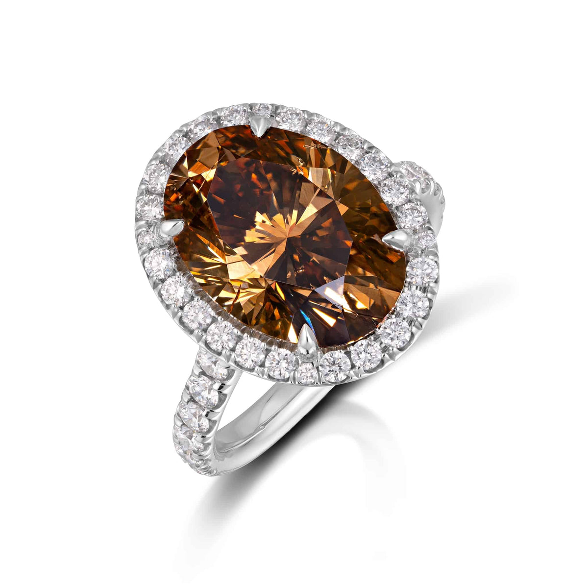アクセサリー source objects Brown Diamond Ring 22K 0.81ct Brown SI2 Pear Shape Diamond Ring R9898 Diamonds by