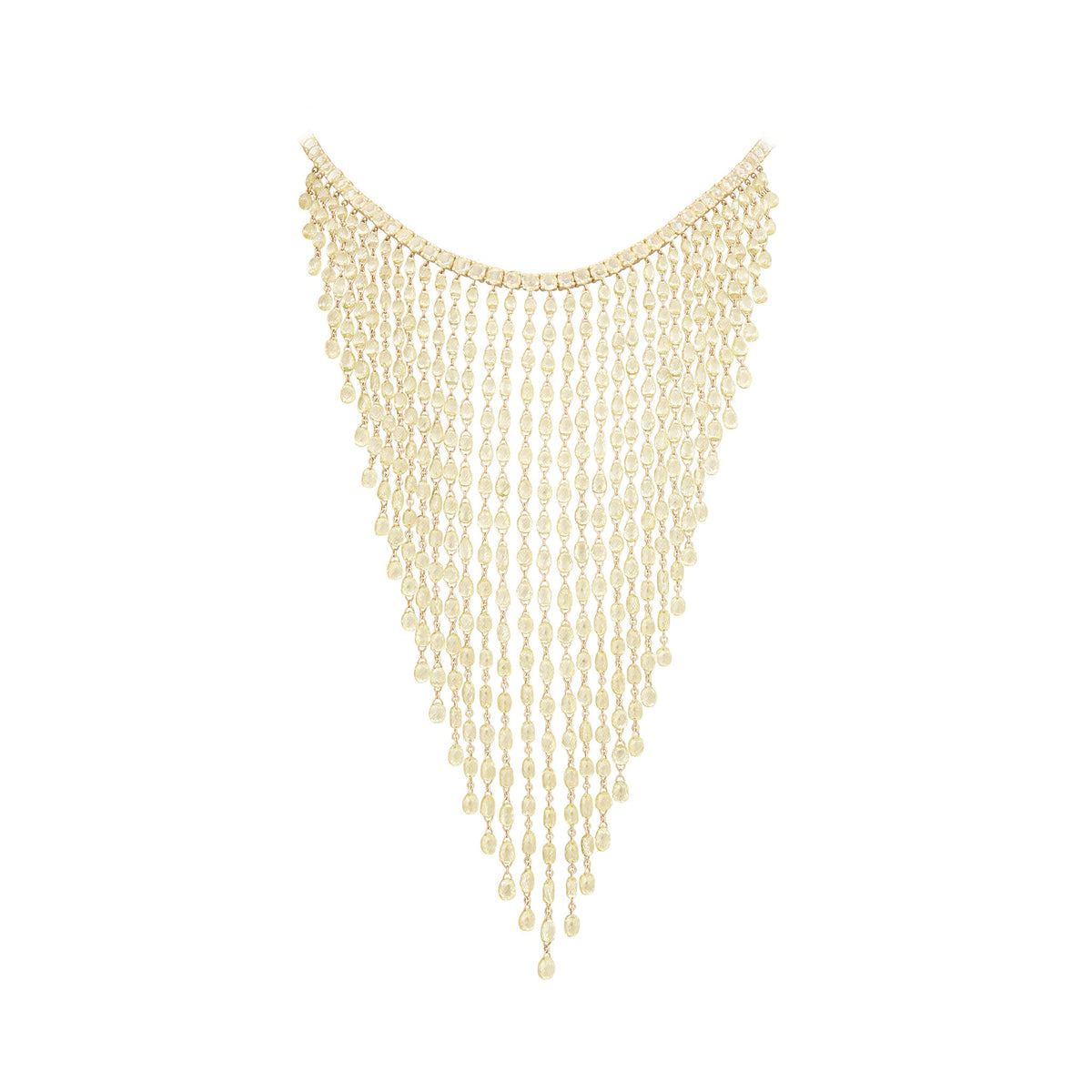 bibi✨ 132.39 Carat Diamond Chandelier Bib Necklace