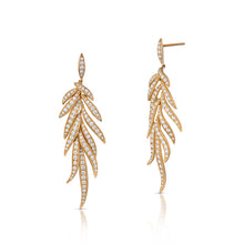 2.40 Carat Diamond Leaf Dangle Earrings