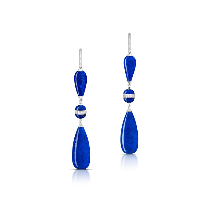 21.47 Carat Lapis Lazuli Drop Earrings