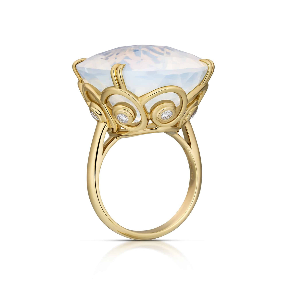 39.76 Carat Moon Quartz Ring