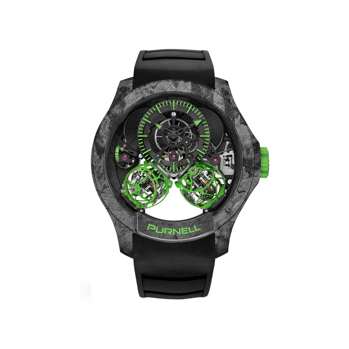 Purnell Escape II Forged Carbon Green Watch