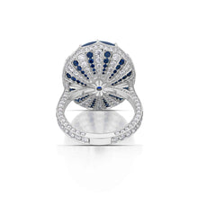 Ceylon Star Sapphire and Diamond Ring