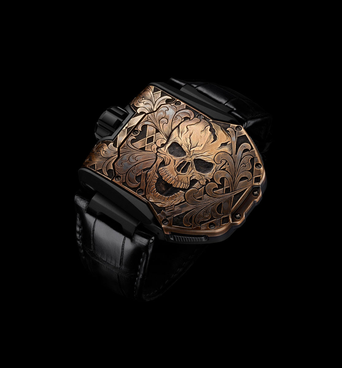 Introducing the Urwerk UR-T8 Skull, Engraved by King Nerd - Revolution Watch
