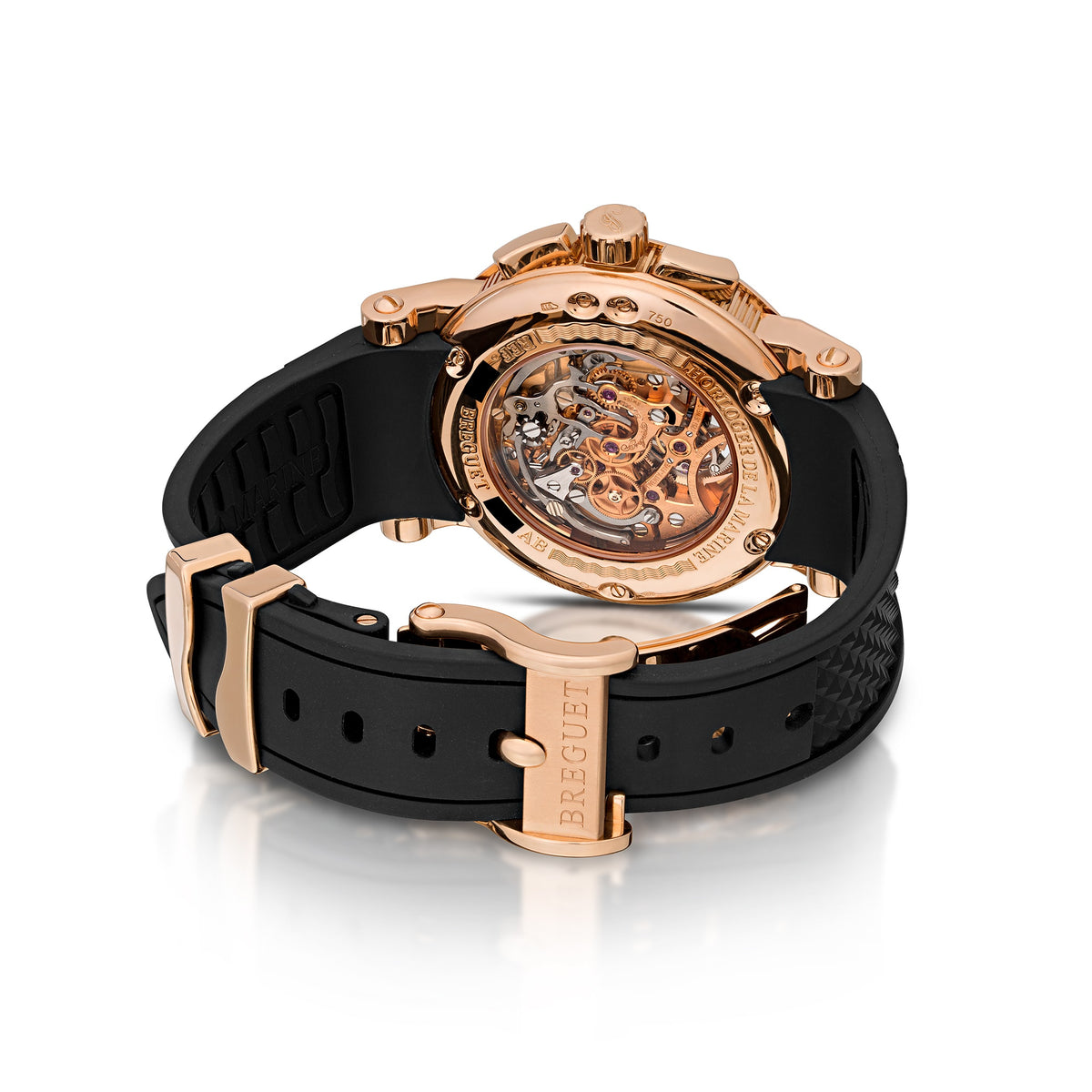 Pre Owned Breguet Marine Tourbillon Chronograph Rose Gold Watch