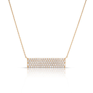 1.69 Carat Diamond Bar Necklace