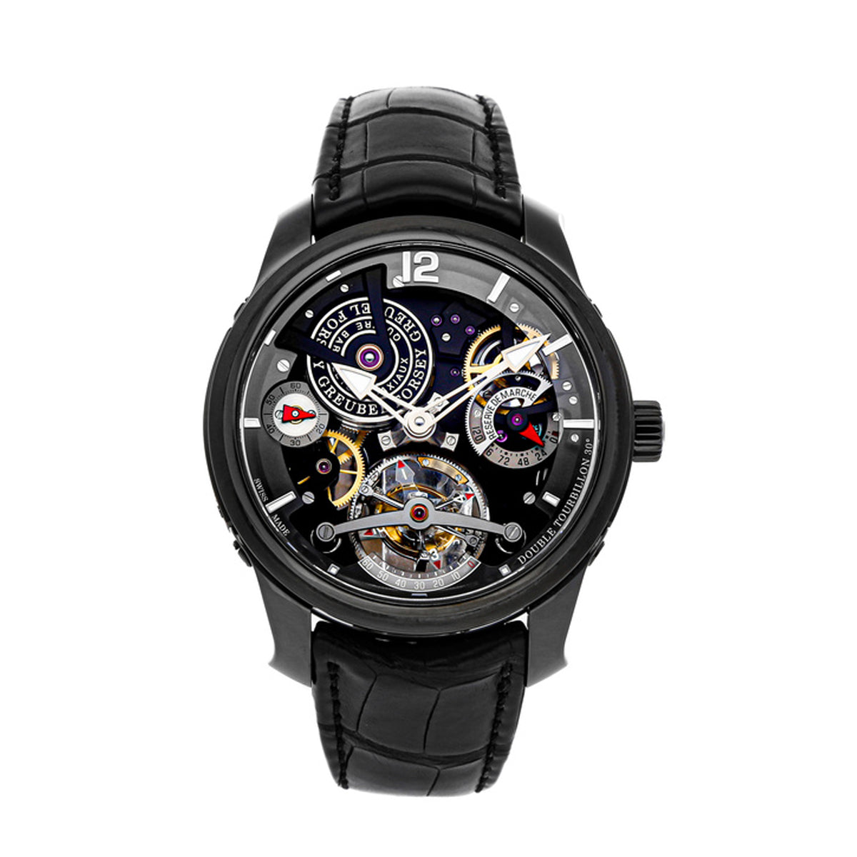 クレイ　プラドゥーブル Greubel Forsey Double Tourbillon 30° Technique Black Watch
