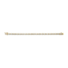 9.10 Carat Yellow Gold Diamond Line Bracelet