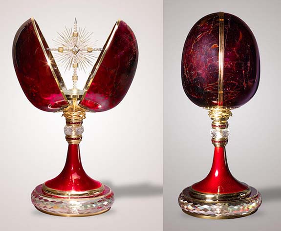 Birthstone Of The Month: Extraordinary Jeweled Egg Features World's Largest Polished Garnet