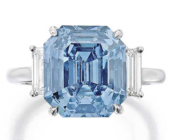 5.69-carat Fancy Vivid Blue Diamond Fetches $15.1 Million At Sotheby's New York