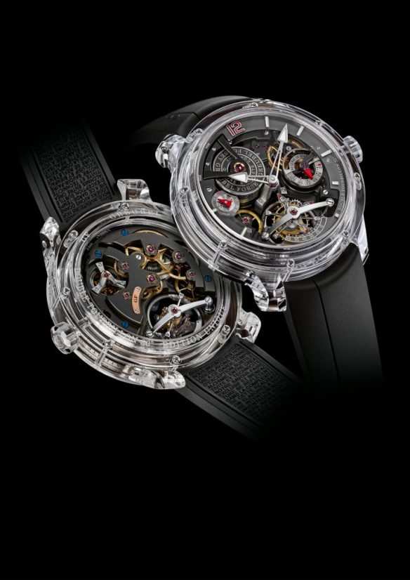 Greubel Forsey Unveils Crystal Clear Double Tourbillion 30- Degrees Tecnique Sapphire Watch