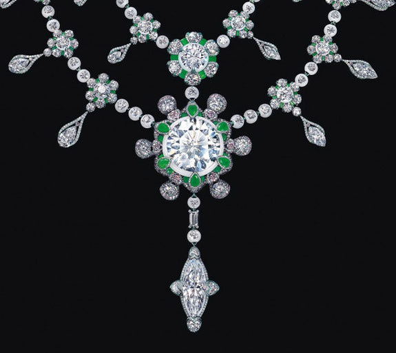 'A Heritage In Bloom' Necklace Features 24 Flawless Diamonds Cut From The 507.55-carat 'Cullinan Heritage' Rough