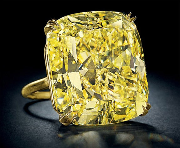 75.56-carat Vivid Yellow Diamond Ring Is The Star Of Christie's Important Jewels Auction In Ny