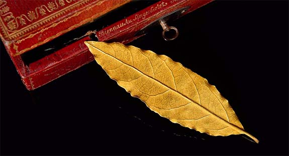 Golden Laurel Leaf Trimmed From Napoleon's Coronation Crown Sells At Auction For $730,000