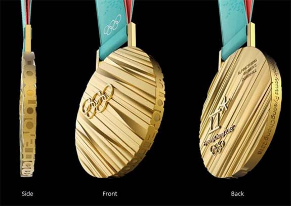 Here's A First Look At The Xxiii Olympic Winter Games Gold Medal; Can You Guess What It's Worth?