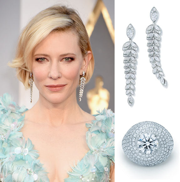 Platinum Jewelry Illuminates The Red Carpet At Sunday Night's 88th Academy Awards