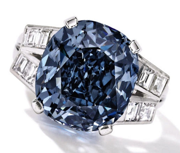 Shirley Temple's 9.54-carat Blue Diamond Ring Comes Up Short At Sotheby's New York