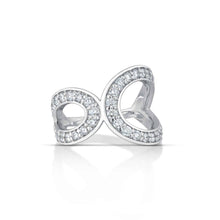 1.50 Carat White Gold Double Loop Fashion Ring