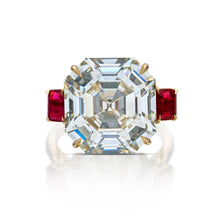 15.01 Carat Square Step Cut Diamond Ring