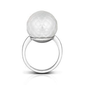 Faceted South Sea Pearl Ring