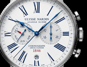 Ulysse Nardin Marine Torpilleur Annual Chronograph 44mm Steel Watch