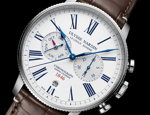 Ulysse Nardin Marine Torpilleur Annual Chronograph 44mm Steel Watch