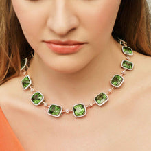 168.96 Carat Peridot and Diamond Necklace