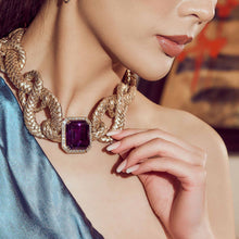80.85 Carat Amethyst and Leather Necklace