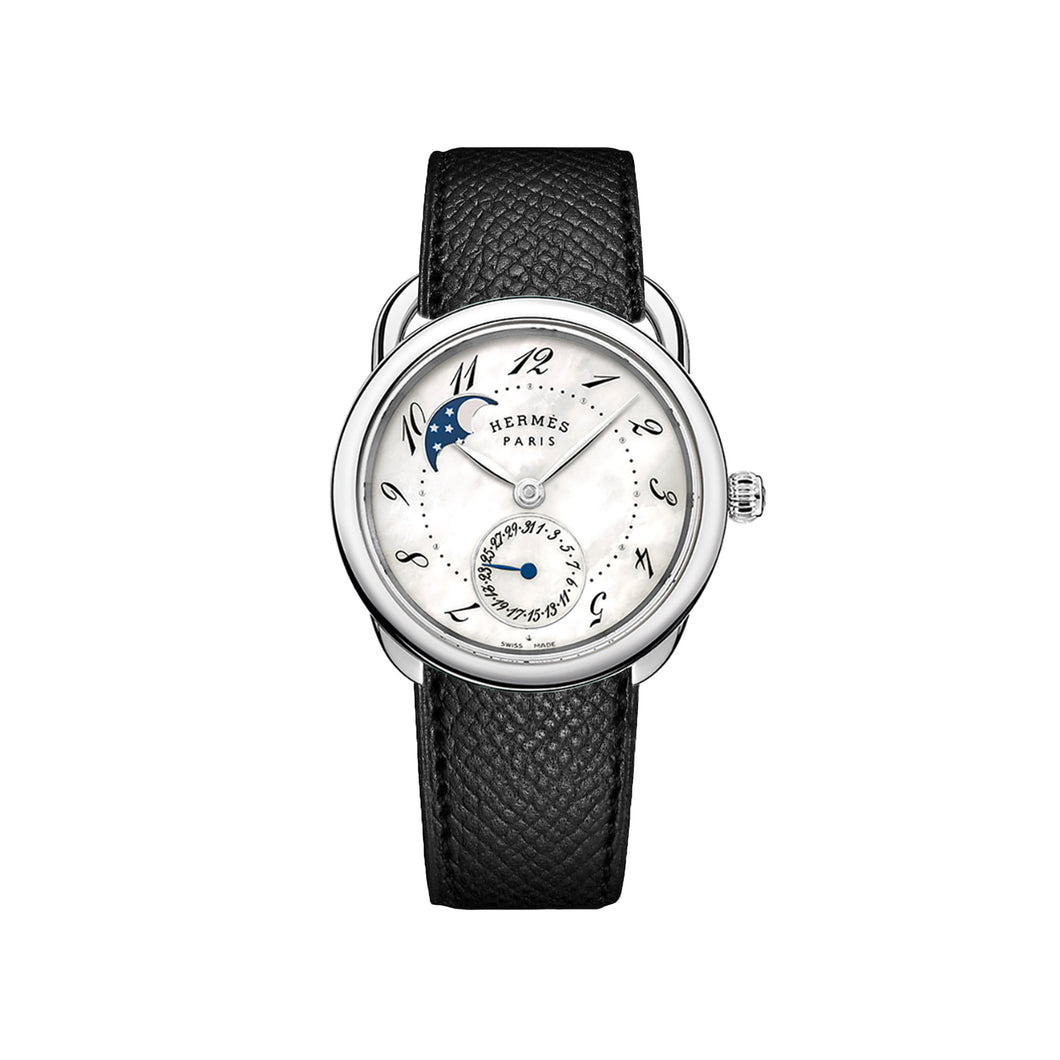 Hermes Arceau Petite Lune Stainless Steel Watch