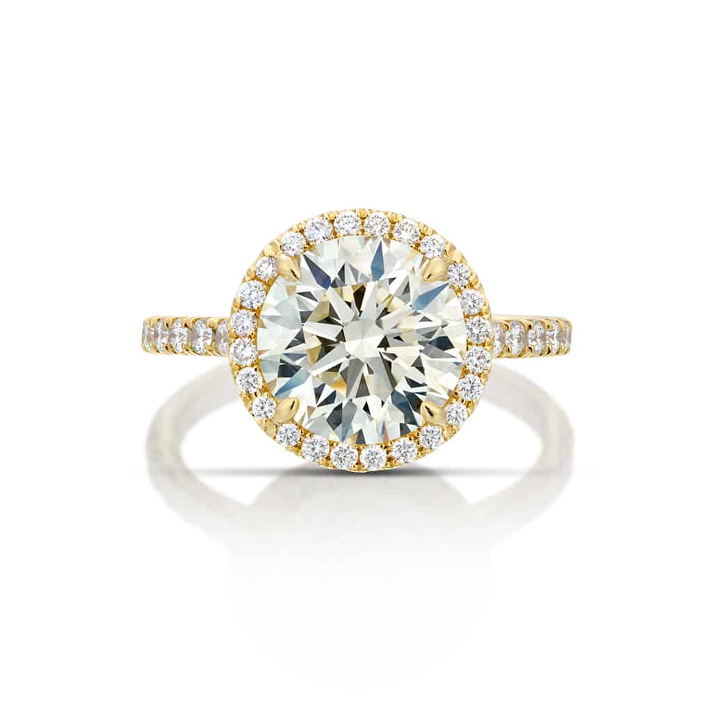 Compressed Diamond Flawless Diamond Engagement Ring