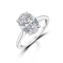 3.02 Carat Oval Diamond Solitaire Engagement Ring