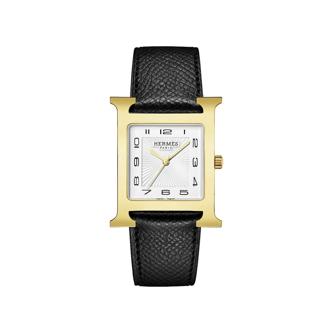 Hermes Heure H Gold Plated Watch