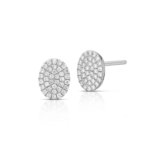 0.24 Carat Pave Diamond Earrings