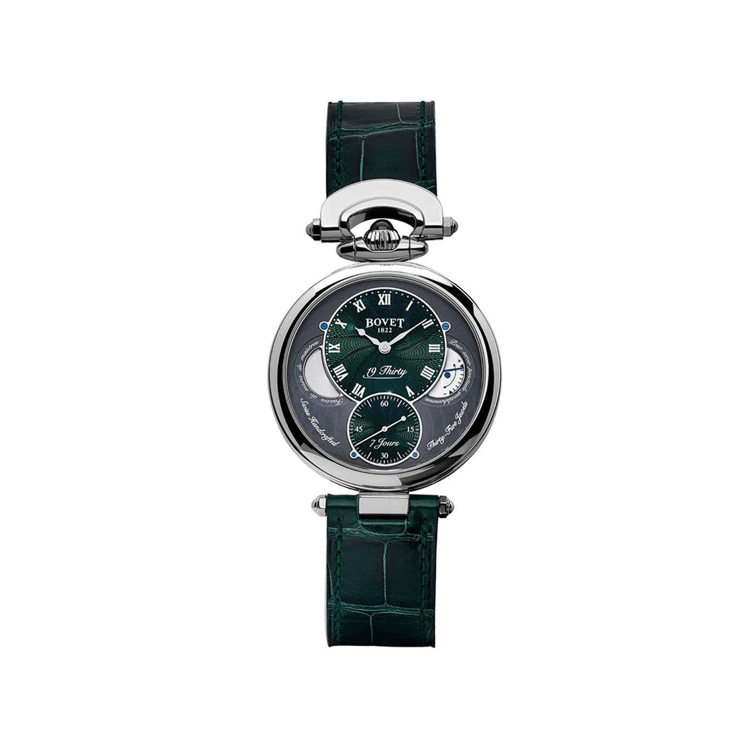 Bovet 19Thirty Great Guilloché Stainless Steel Watch