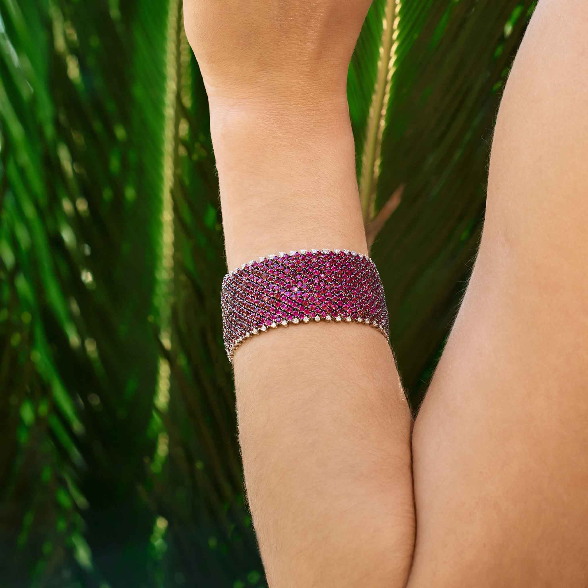 Carat Ruby Mesh Bracelet - Main Image