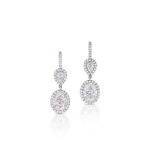 1.63 Carat Oval Diamond Earrings