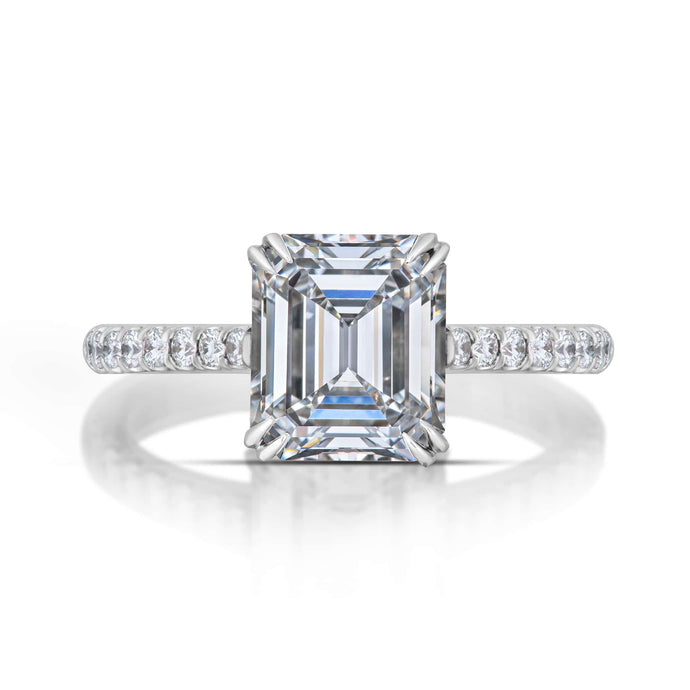 2.34 Carat Emerald Cut Diamond Ring