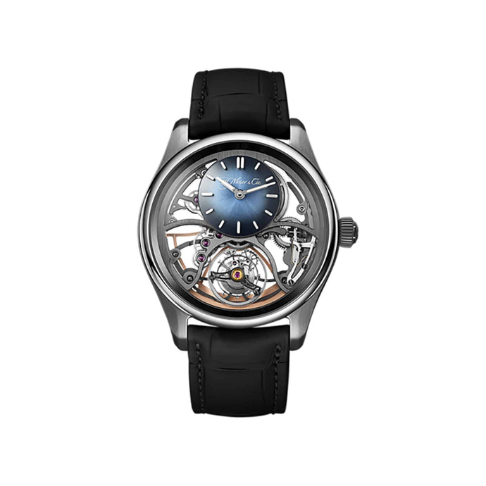 H. Moser & Cie. Pioneer Cylindrical Tourbillon Skeleton Watch