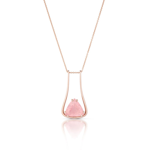 5.00 Carat Rose Quartz Necklace
