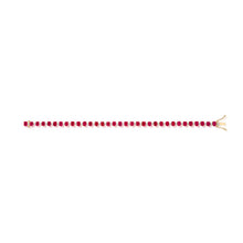 6.69 Carat Ruby and Diamond Line Bracelet