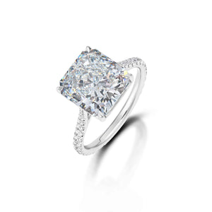 5.09 Carat Radiant Cut Diamond Ring
