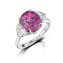 5.30 Carat Pink Sapphire and Diamond Ring
