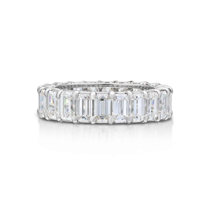 5.64 Carat Emerald Cut Diamond Eternity Band