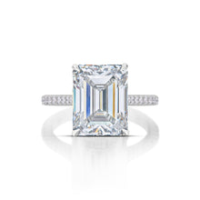 6.56 Carat Emerald Cut Diamond Ring