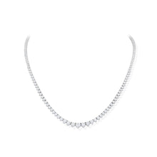 9.11 Carat Graduated Diamond Line Necklace