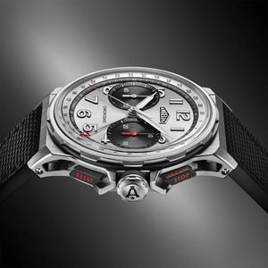 Angelus Chronodate Titanium Magnetic Silver Watch