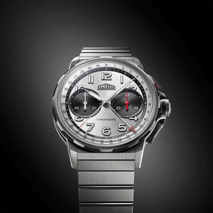 Angelus Chronodate Titanium Magnetic Silver Watch